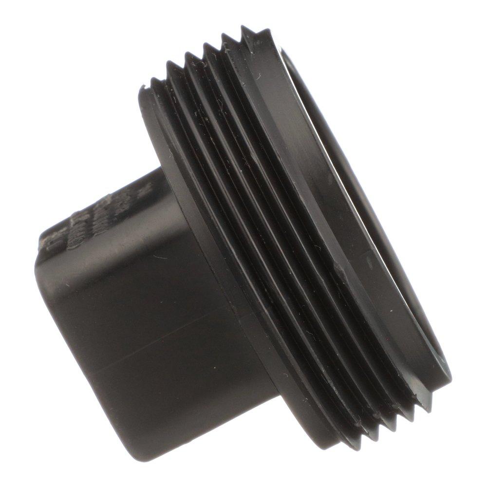 Black ABS DWV Cleanout Plug 