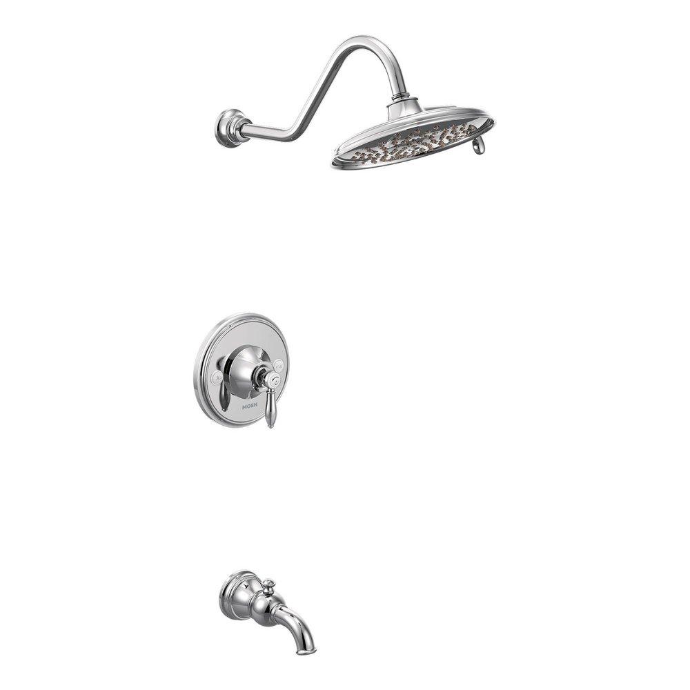 Moen Polished Chrome Single Handle Dual Function Bathtub & Shower Faucet (Trim Only) 