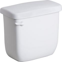 1.28 gpf Toilet Tank in White with White Lever
