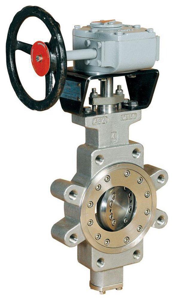 ABZ Manufacturing Stainless Steel Flanged RTFE Bare Stem Butterfly Valve 