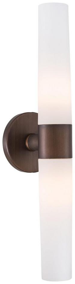 2-Light Bath Fixture in Painted Copper Bronze Patina