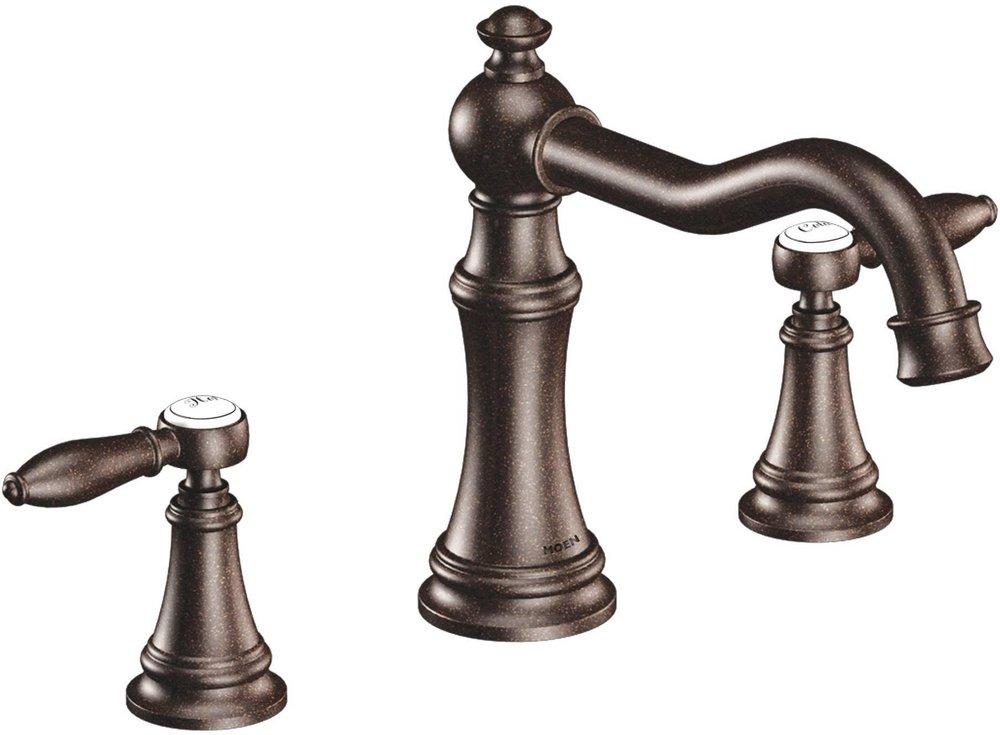 Moen Oil Rubbed Bronze Two Handle Roman Tub Faucet Trim Only 