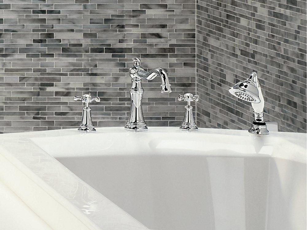 Moen Polished Chrome Two Handle Roman Tub Faucet Trim Only 