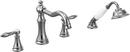 Moen Polished Chrome Two Handle Roman Tub Faucet Trim Only 