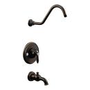 2-Hole Pressure Balancing Tub and Shower Trim with Single Lever Handle in Oil Rubbed Bronze