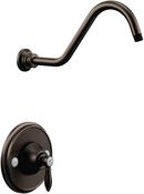 Shower Trim Kit with Single Lever Handle in Oil Rubbed Bronze