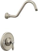 Shower Trim Kit with Single Lever Handle in Brushed Nickel