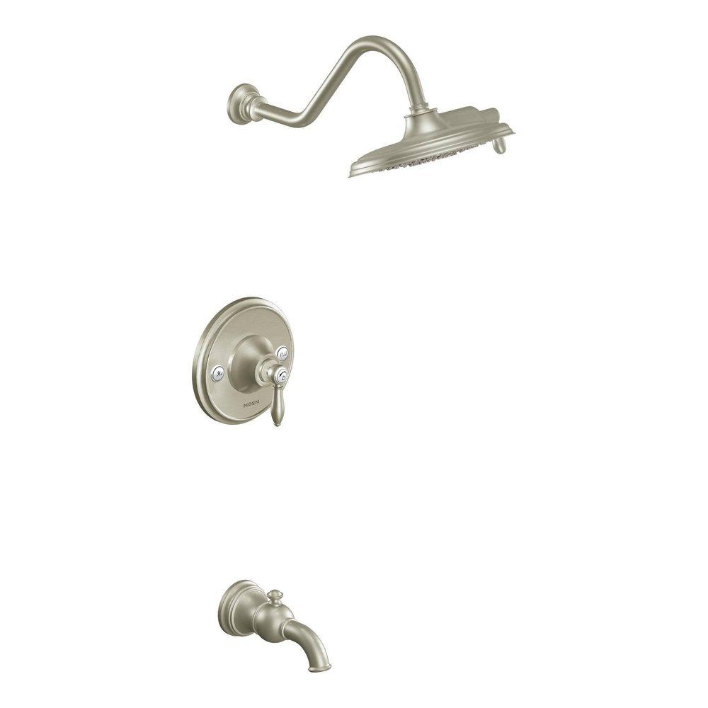 Moen Brushed Nickel Single Handle Dual Function Bathtub & Shower Faucet (Trim Only) 