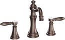 Moen Oil Rubbed Bronze Two Handle Widespread Bathroom Sink Faucet 