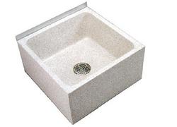 24 x 24 in. Mop Basin in Palomino Tan