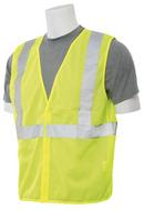 ERB Safety Hi-Viz Lime High-Visibility Resuable Mesh Vest in Lime 