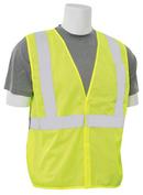 ERB Safety Hi-Viz Lime High-Visibility Resuable Mesh Vest in Lime 