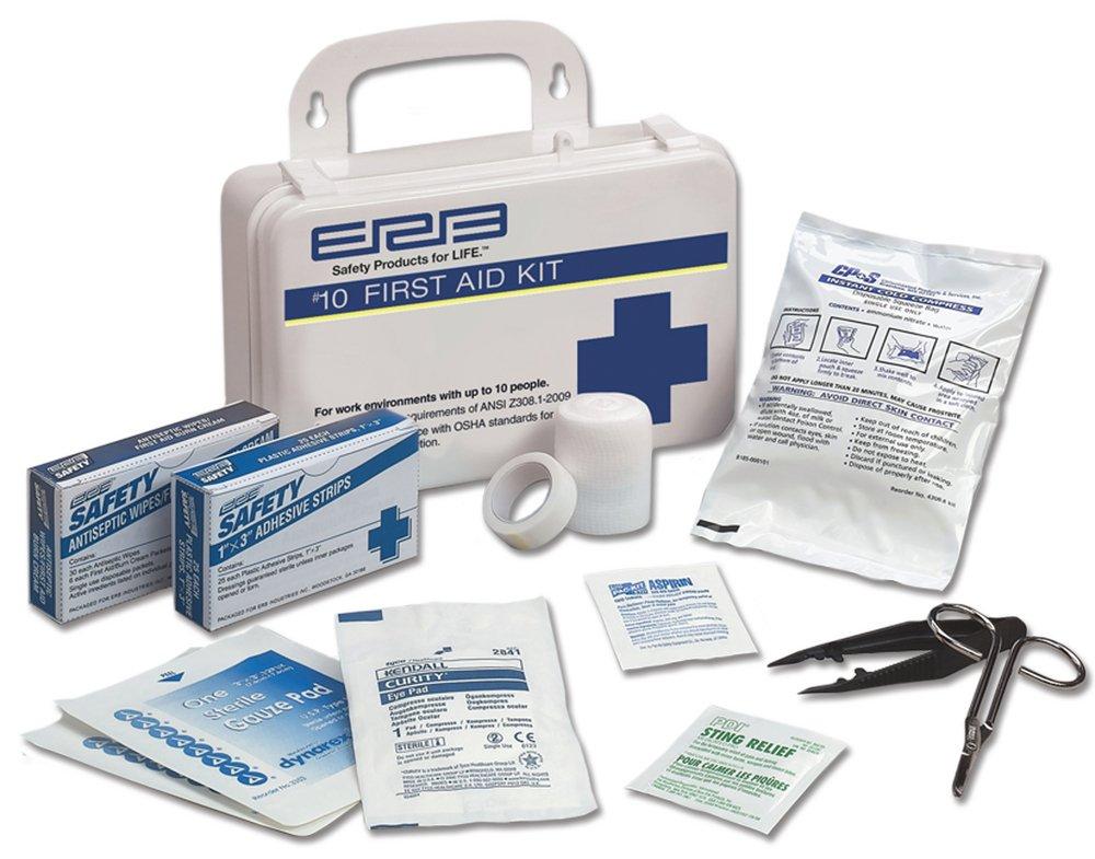 ERB Safety White 10-Person First Aid Kit in White 