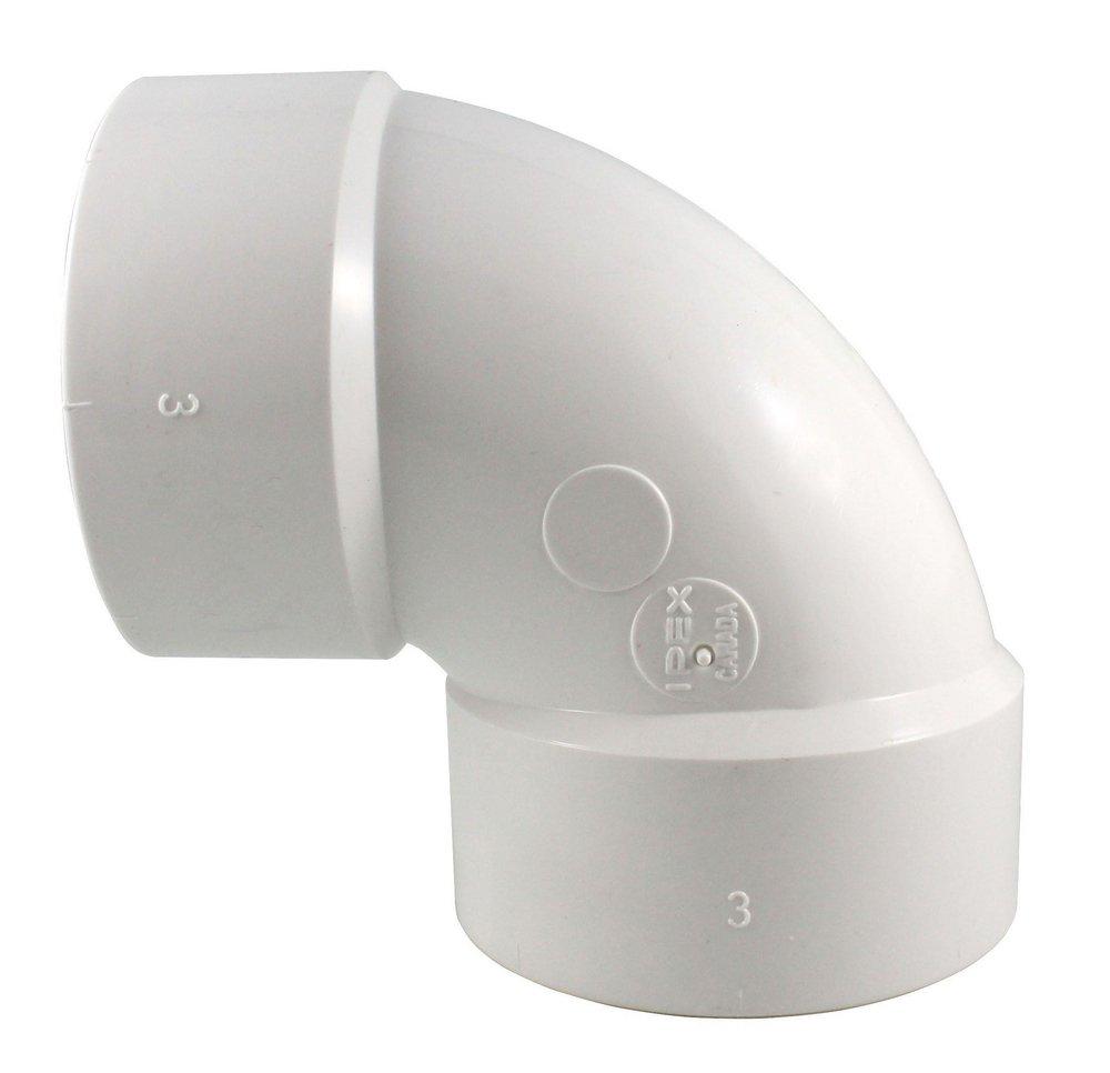 IPEX USA Hub Gas Vent Straight PVC 90 Degree Elbow 
