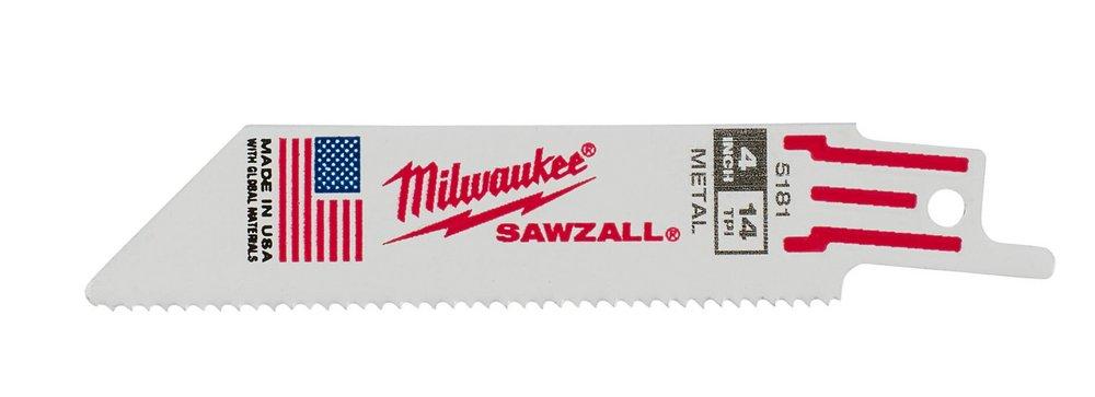 Milwaukee&reg; Silver Iron Reciprocating Saw Blade 5 Pack 