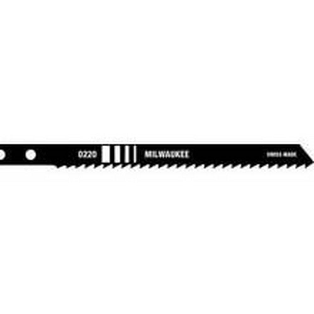 Milwaukee&reg; Silver 3-1/8 8 Ton General Purpose JIG SAW Blade 5 Pack 