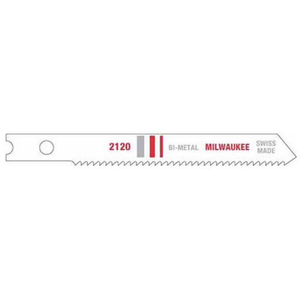 Milwaukee&reg; Silver 2-3/4 18 TPI BIMETAL JIG SAW BLADE 5 PACK 