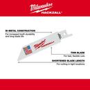Milwaukee&reg; Red Reciprocating Saw Blade-Wood Scroll 5 Pack 