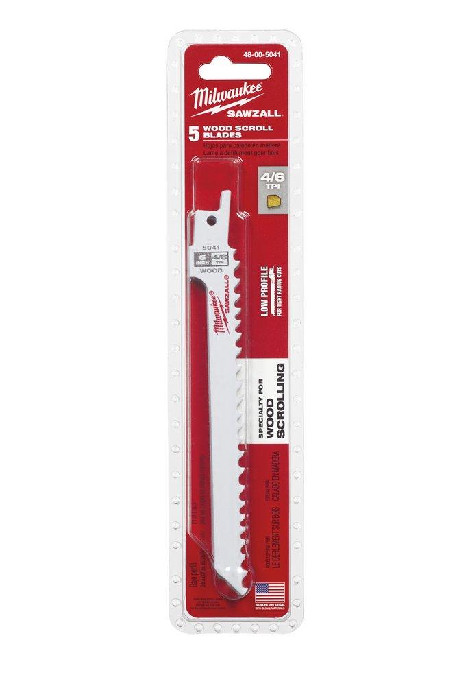 Milwaukee&reg; Silver Bimetal Reciprocating Saw Blade 5 Pack 