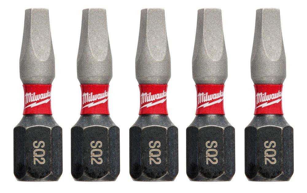 Shockwave Impact Duty 1 Square Recess #2 Insert Bits 5 Pk 