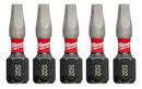 Shockwave Impact Duty 1 Square Recess #2 Insert Bits 5 Pk 