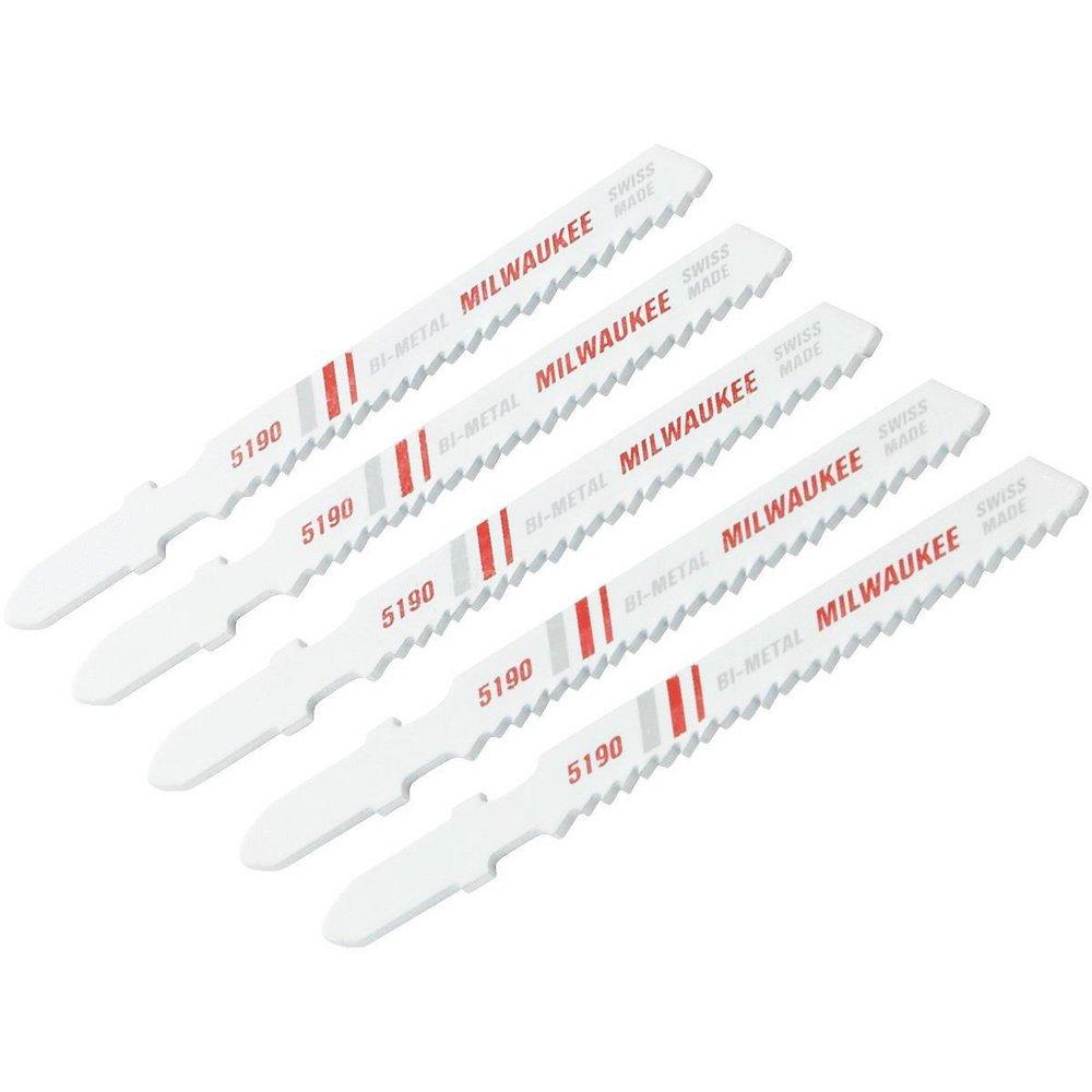 Milwaukee&reg; Silver Bimetal Jigsaw Blade 5 Pack 