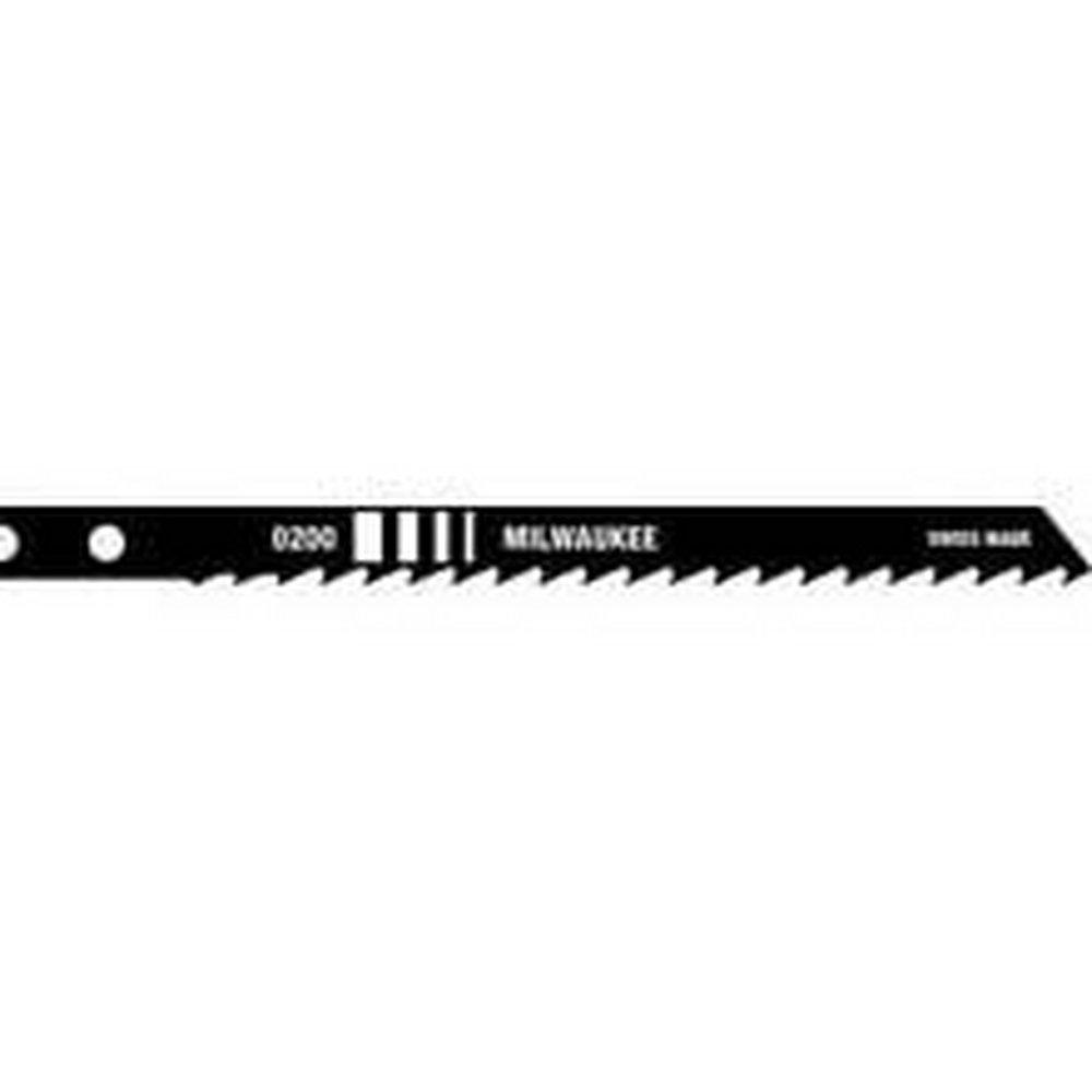 Milwaukee&reg; Silver 4-1/8 6T Wood JIG SAW Blade 5 Pack 