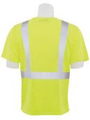 ERB Safety Hi-Viz Lime Resuable T-Shirt in Lime 