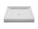 42 in. x 42 in. Shower Base with Center Drain in White