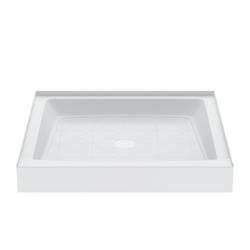 32 in. x 32 in. Shower Base with Center Drain in White