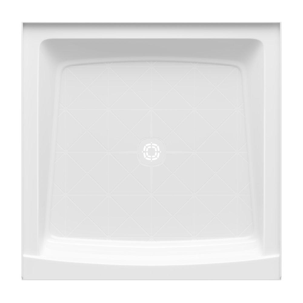 PROFLO&reg; White 32 x 32 in. Shower Floor with Strainer 