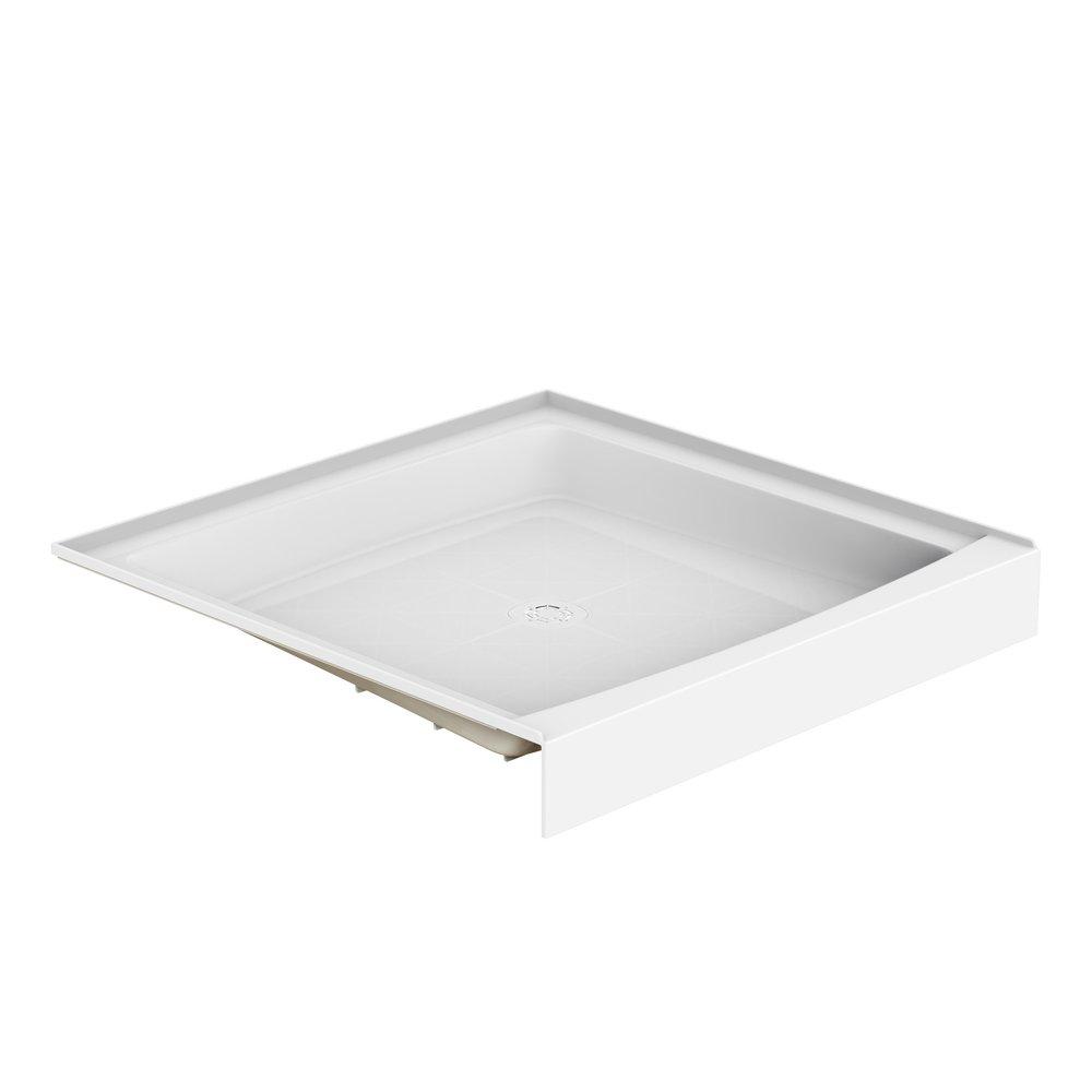 PROFLO&reg; White 32 x 32 in. Shower Floor with Strainer 