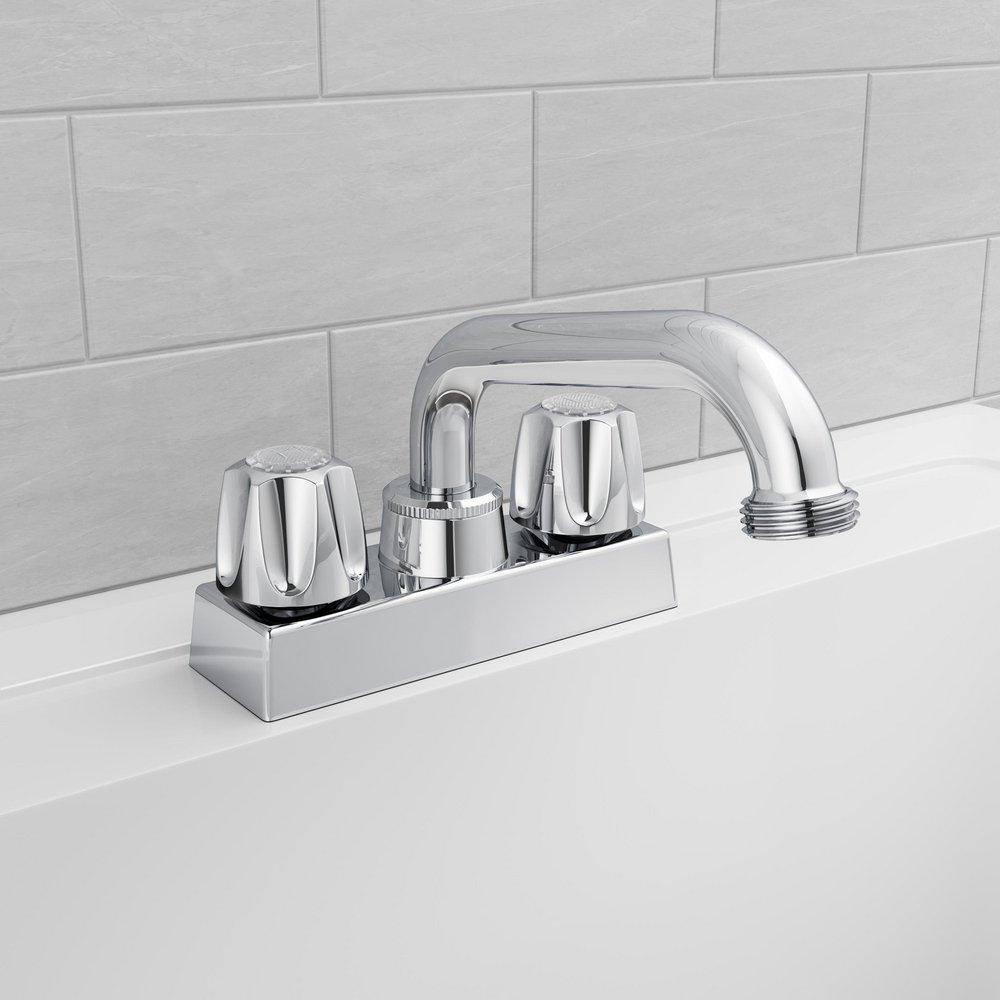 PROFLO&reg; White 22 x 25 in. Drop-In Countertop Laundry Sink 