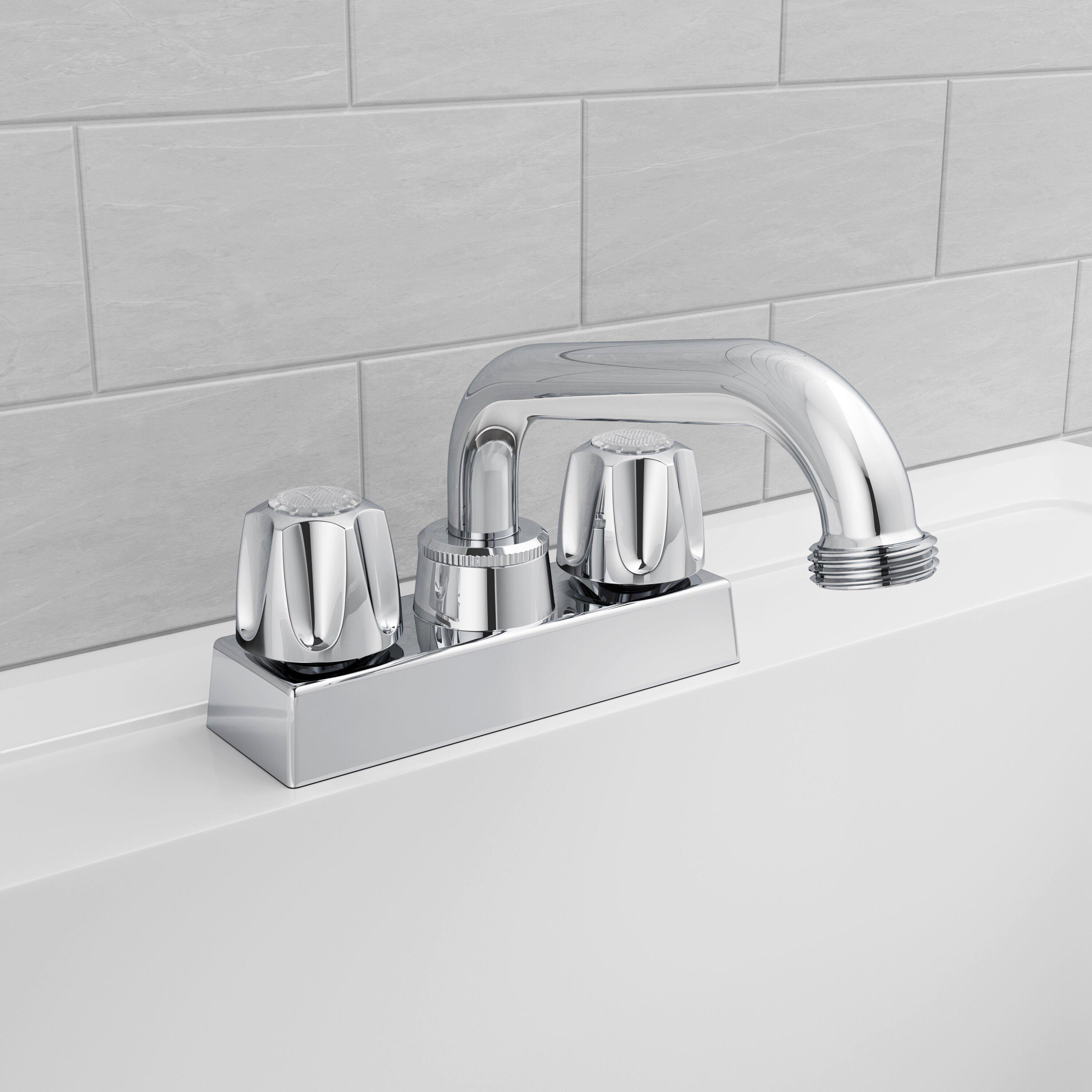 PROFLO&reg; White 22 x 25 in. Drop-In Countertop Laundry Sink 
