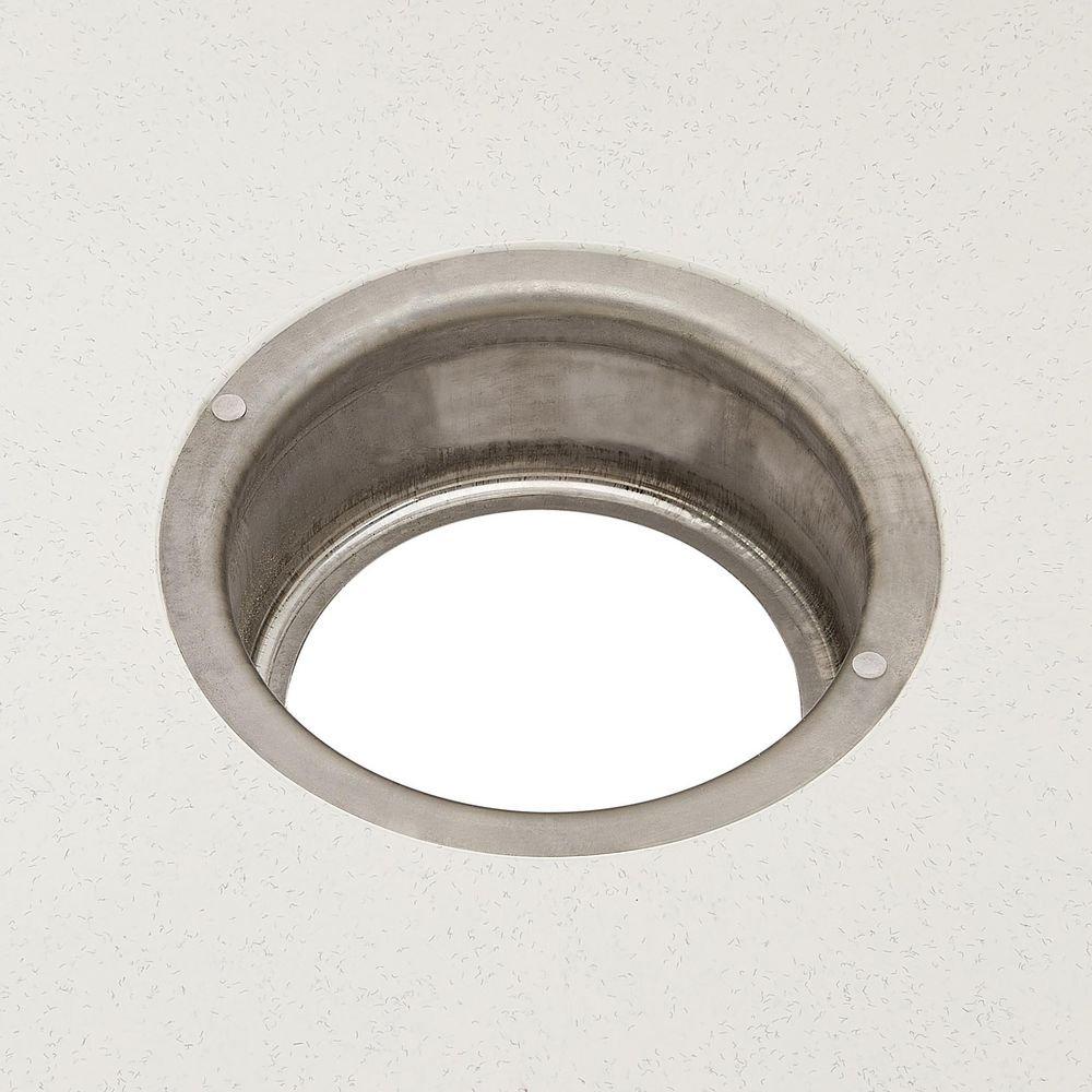 PROFLO&reg; White 36 x 24 x 10 In. Mop Basin with Stainless Steel Drain 