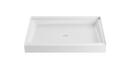 48 in. x 32 in. Shower Base with Center Drain in White