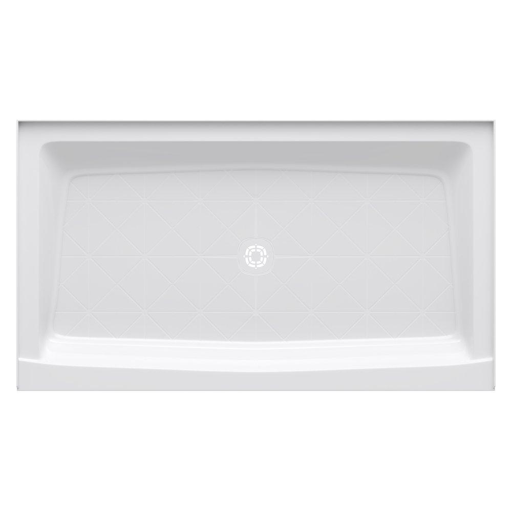 PROFLO&reg; White 34 in. Rectangle Shower Base in White 