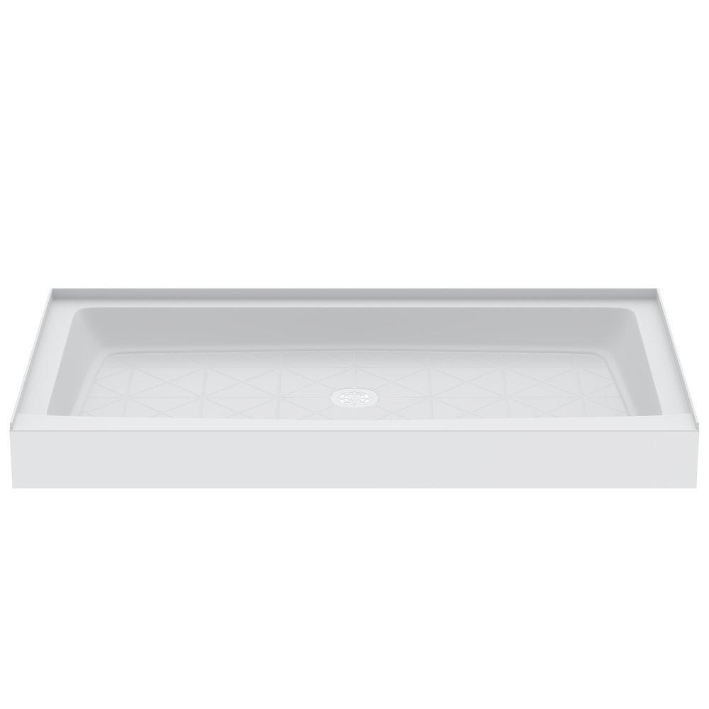 PROFLO&reg; White 34 in. Rectangle Shower Base in White 