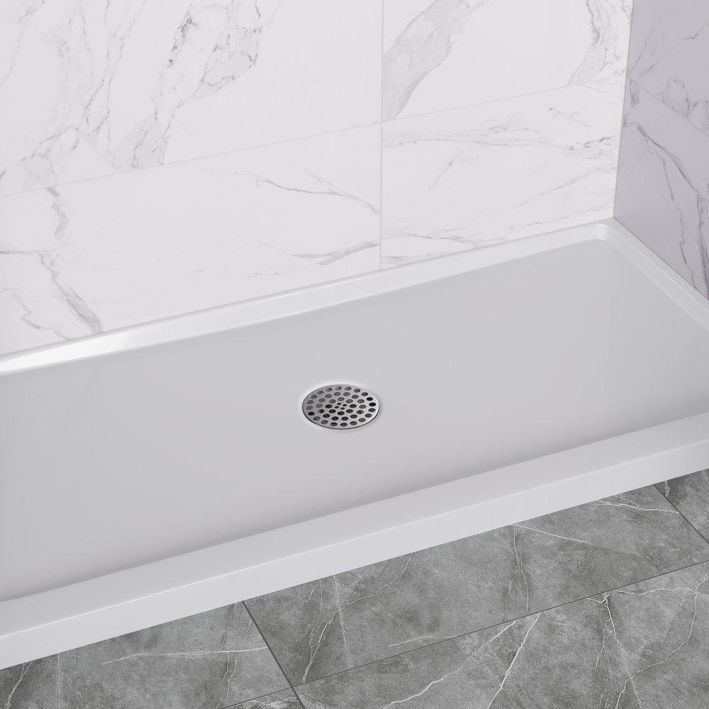 PROFLO&reg; White 34 in. Rectangle Shower Base in White 