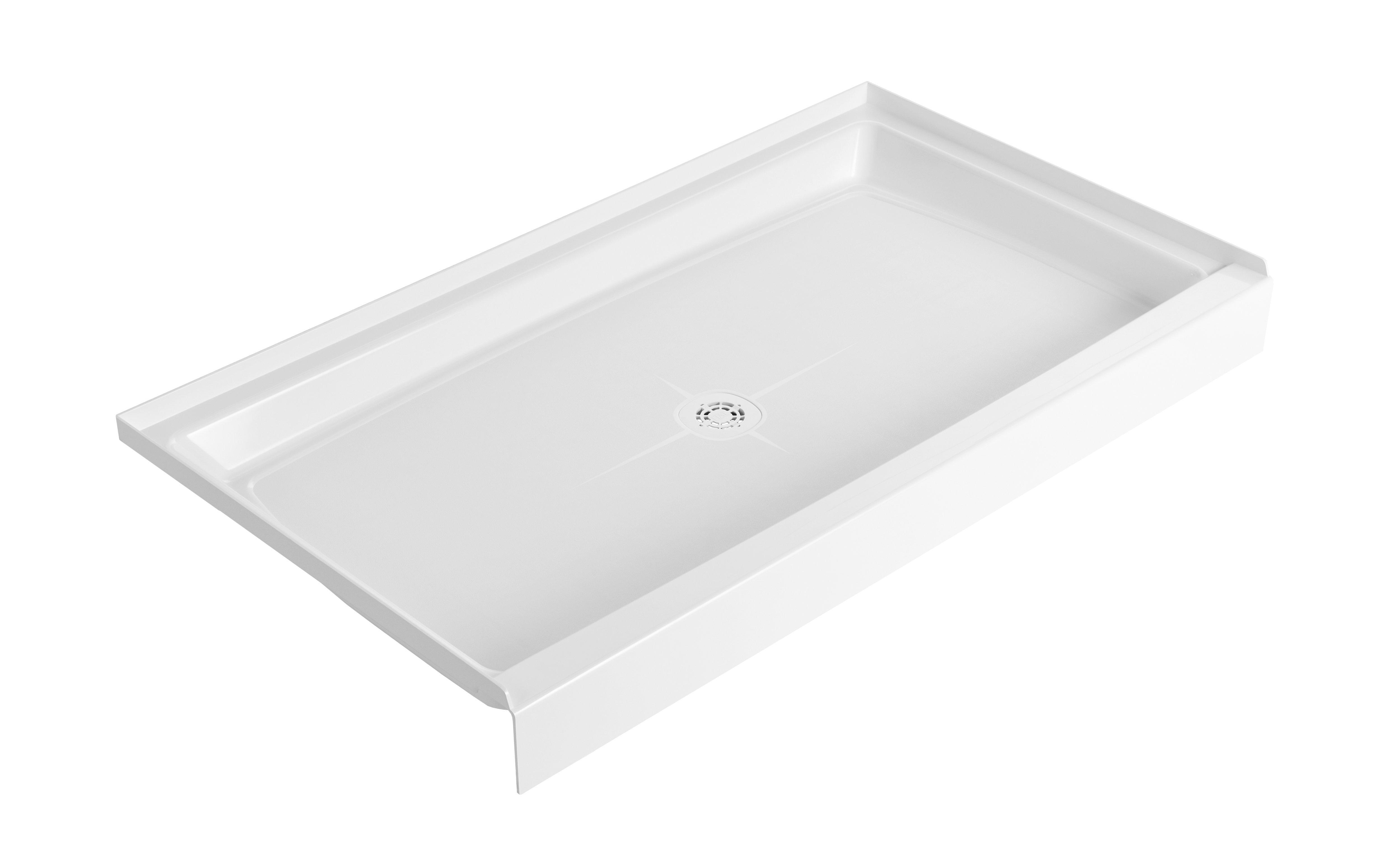 PROFLO&reg; White 34 in. Rectangle Shower Base in White 