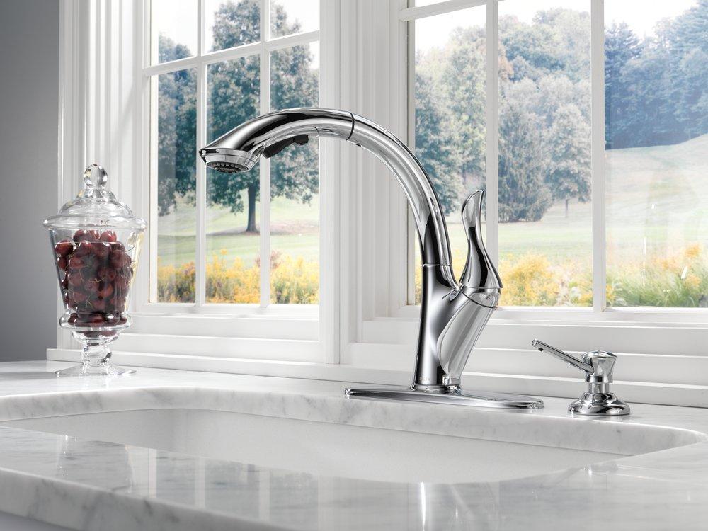 Delta Faucet Champagne Bronze 13 oz. Deck Mount Plastic Soap and Lotion Dispenser 