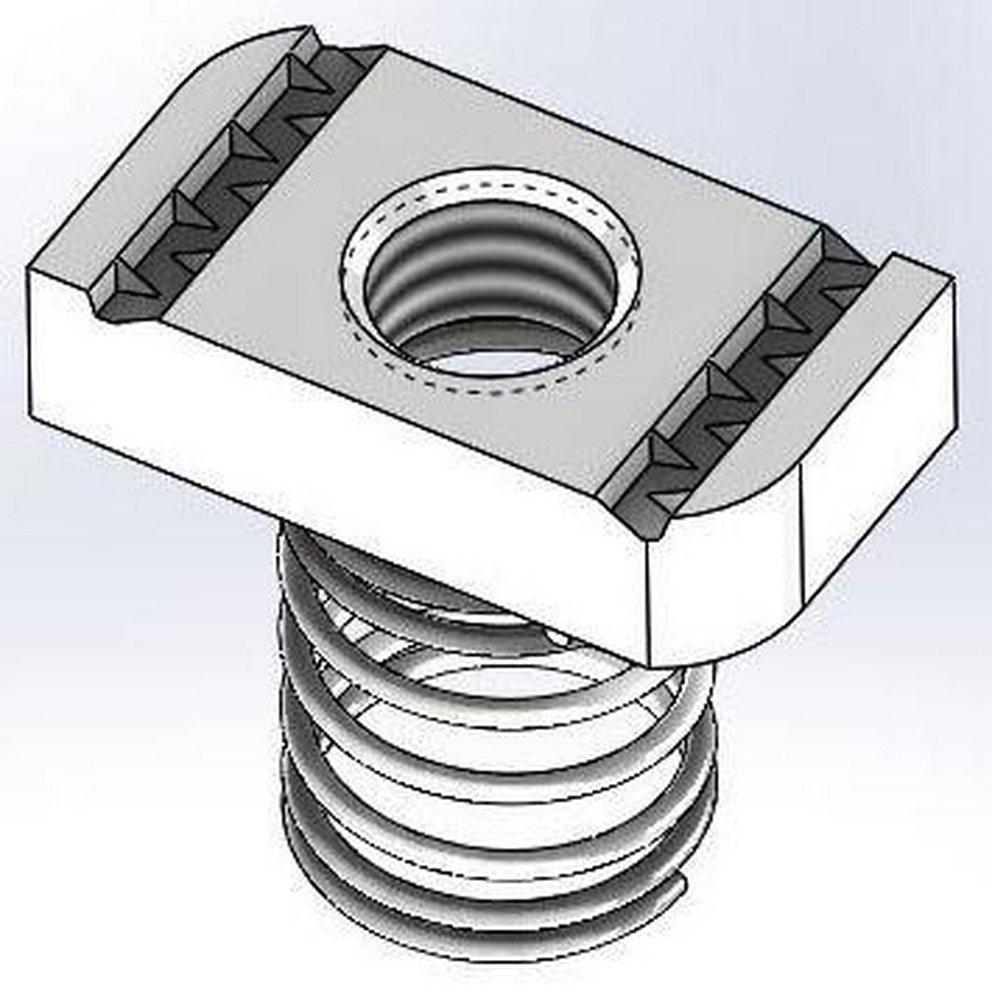 Empire Industries Domestic Strut Nut Plated with Spring 
