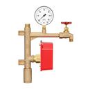 National Fire Products Cast Brass Male Threaded Inline Check Valve and Retard 