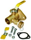 1-1/4 in. Brass DZR Full Port Sweat x Flanged Ball Valve