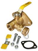 1 in. Brass Full Port FPT x Flanged Ball Valve