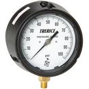 H.O. Trerice Black 4-1/2 x 1/4 in. Bronze Pressure Gauge 