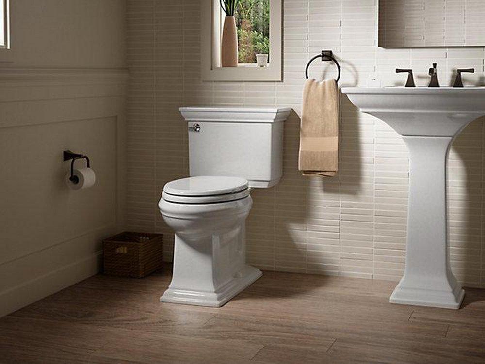 KOHLER White 1.6 gpf Elongated Toilet 