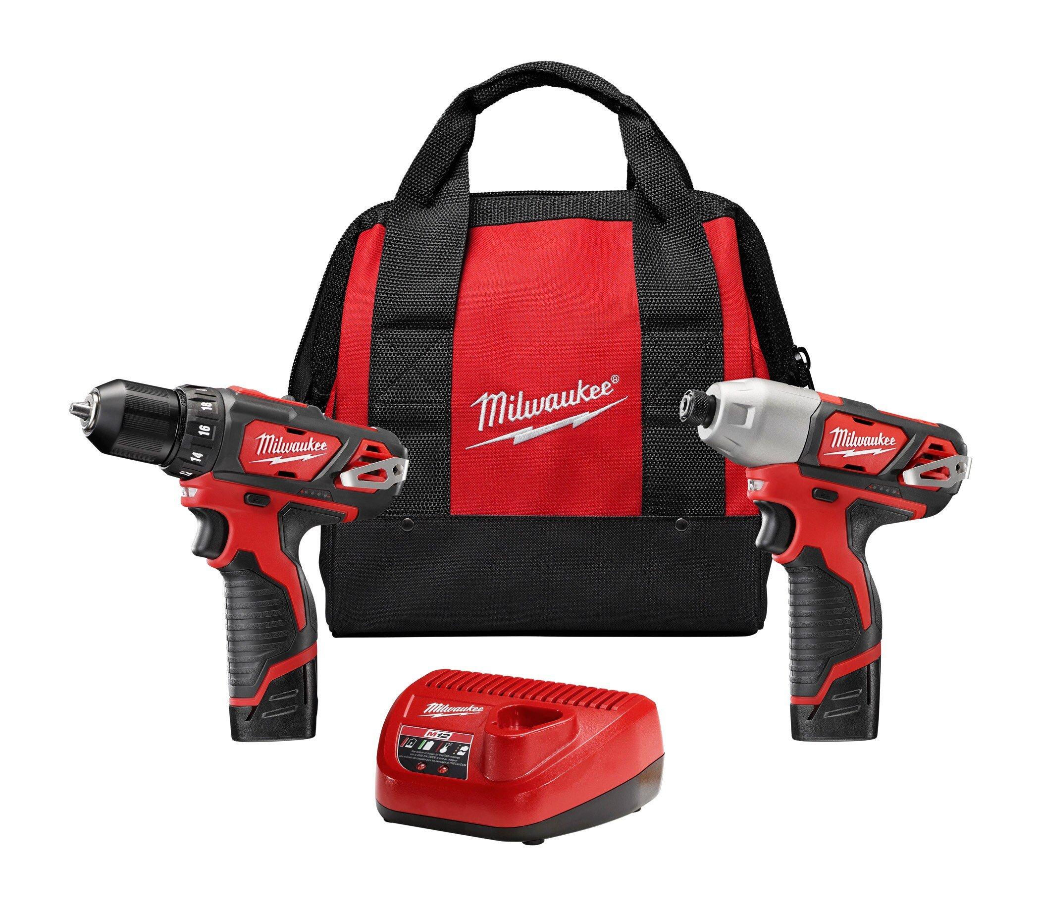 Milwaukee&reg; Black Cordless 2 Tool Kit 