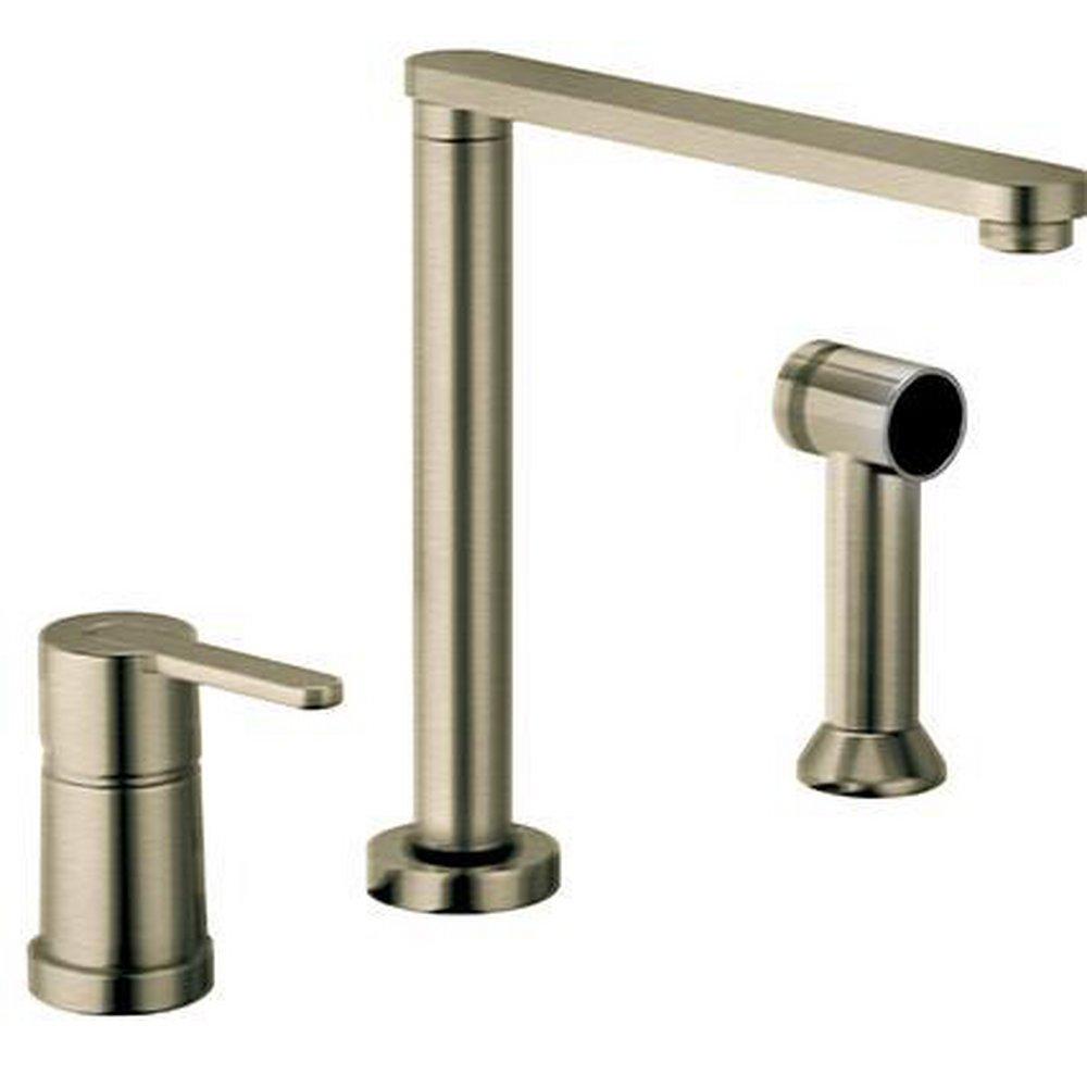 Fortis Brushed Nickel 2.2 gpm Single Lever Handle Kitchen Faucet 
