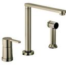 Fortis Brushed Nickel 2.2 gpm Single Lever Handle Kitchen Faucet 